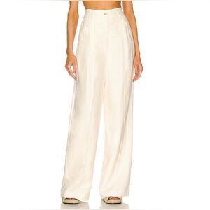 Loulou Studio Cream Wide-Leg Pants